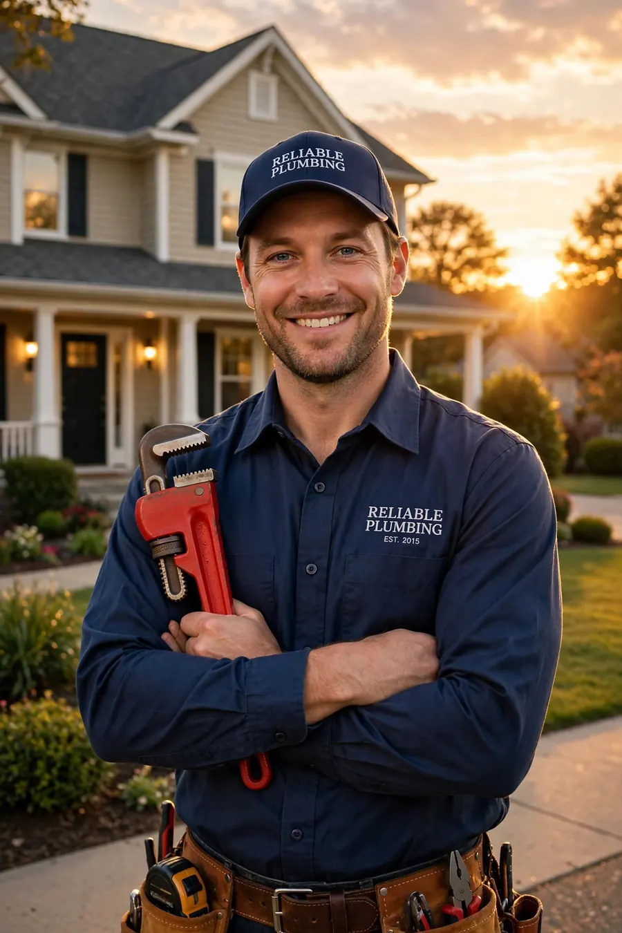 Plumber at work in a Springfield, VA home